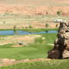 A view of hole #15 at Lake Powell National Golf Course.