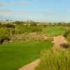 A view of tee #2 at Desert Forest Golf Club.