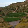 A view of hole #16 at Gold Canyon Golf Resort - Dinosaur Mountain Course
