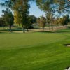 A view of green protected by sand trap at Mesa Country Club