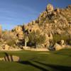 A view of the 15th green at Desert Highlands Golf Club