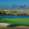A view of a green with water coming into play at Silverleaf Golf Club