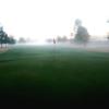 A foggy view of a hole at Yuma Golf & Country Club