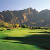 A view of a fairway with mountains in the distance from Canyon at La Paloma Country Club