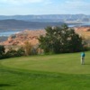A view of a hole at Lake Powell National Golf Course
