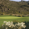 A view of a green at Tortolita from The Golf Club at Dove Mountain