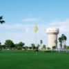 View from a green at Desert Hills Par-3 Golf Course