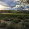 Morning view of the 18th hole at Legend Trail Golf Club 