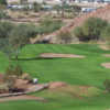 A view of a well protected green at Emerald Canyon Golf Course.