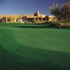 A view of the clubhouse and cantina at Legend Trail Golf Club