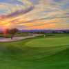 A sunny view of hole #18 at McDowell Mountain GC