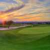 A sunny view of hole #18 at McDowell Mountain GC