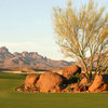 A view of the practice green at Laughlin Ranch Golf Club