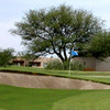 A view of the 6th green with bunker in foreground at Torres Blancas Golf Club