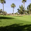 A view of the signature hole #6 at Links Golf Club - Queen Creek