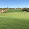 A sunny day view of a hole at Legend Trail Golf Club.