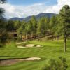 A view of a well protected green at Pine Canyon Club.